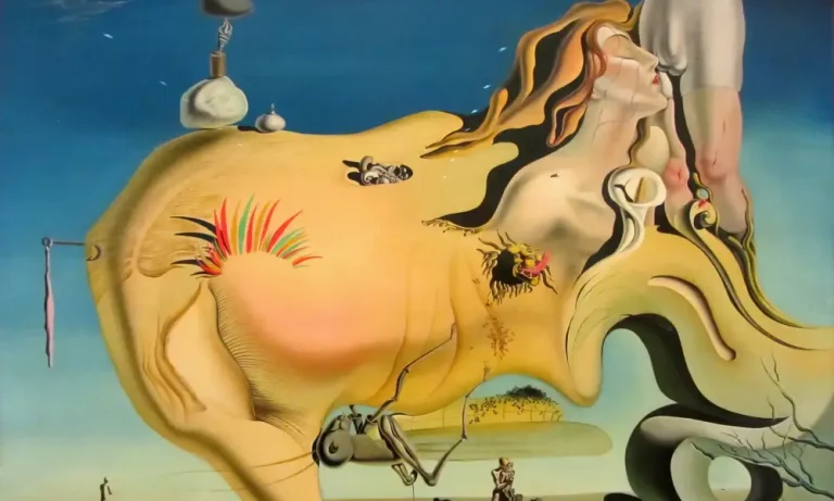Obra de arte de Salvador Dali El gran masturbador